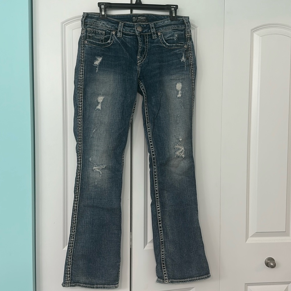 Silver jeans